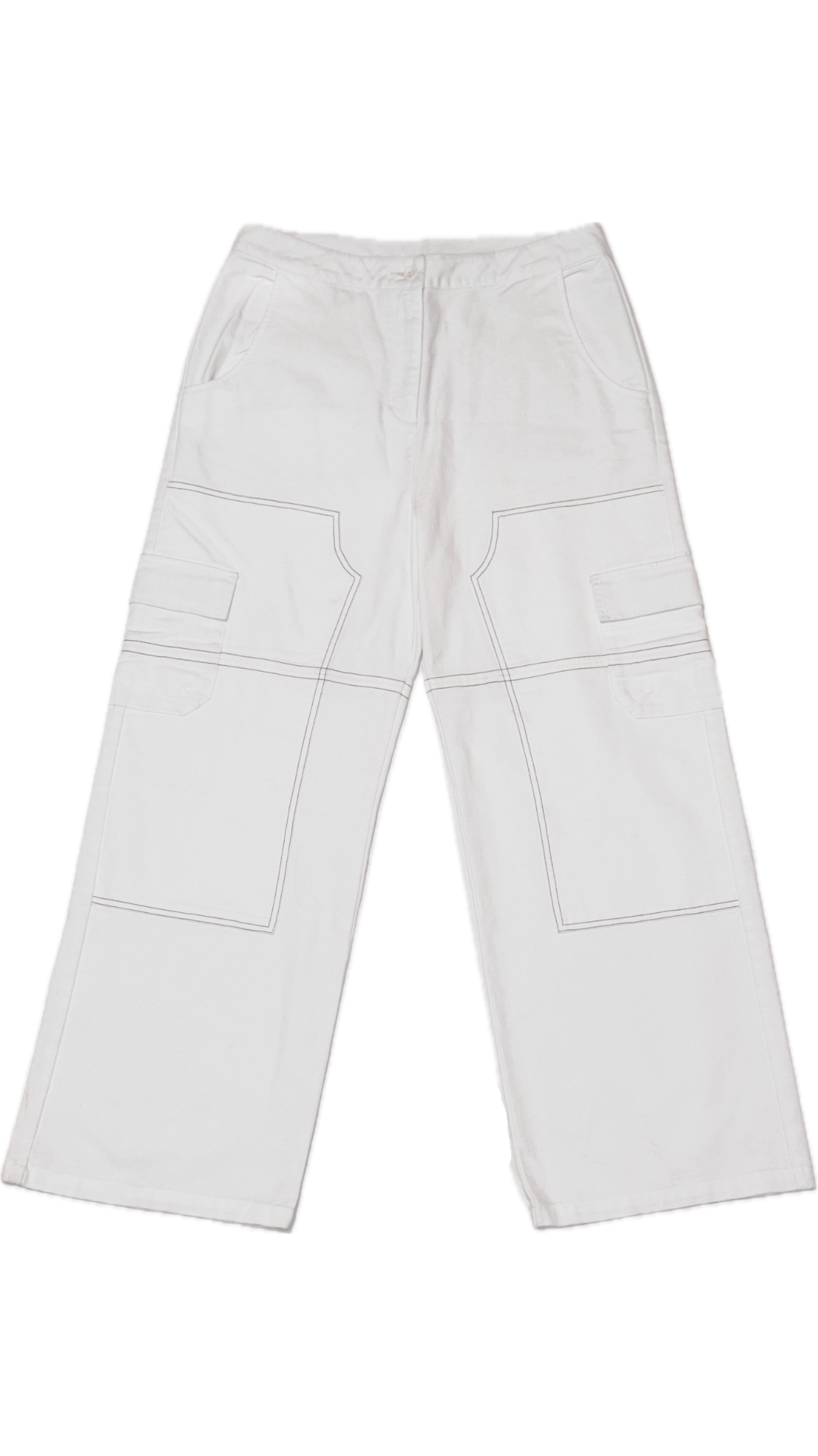 The Contrast Cargos - White (Women's Sizing)